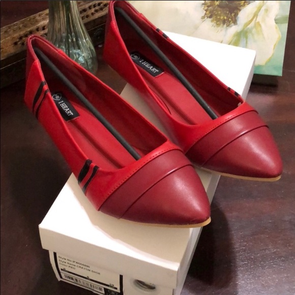 Red Crayon Flats by I Heart - Picture 2 of 5